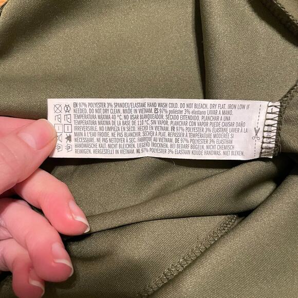 Forever 21 Army Green High Waisted Faux Skirt - Picture 6 of 9